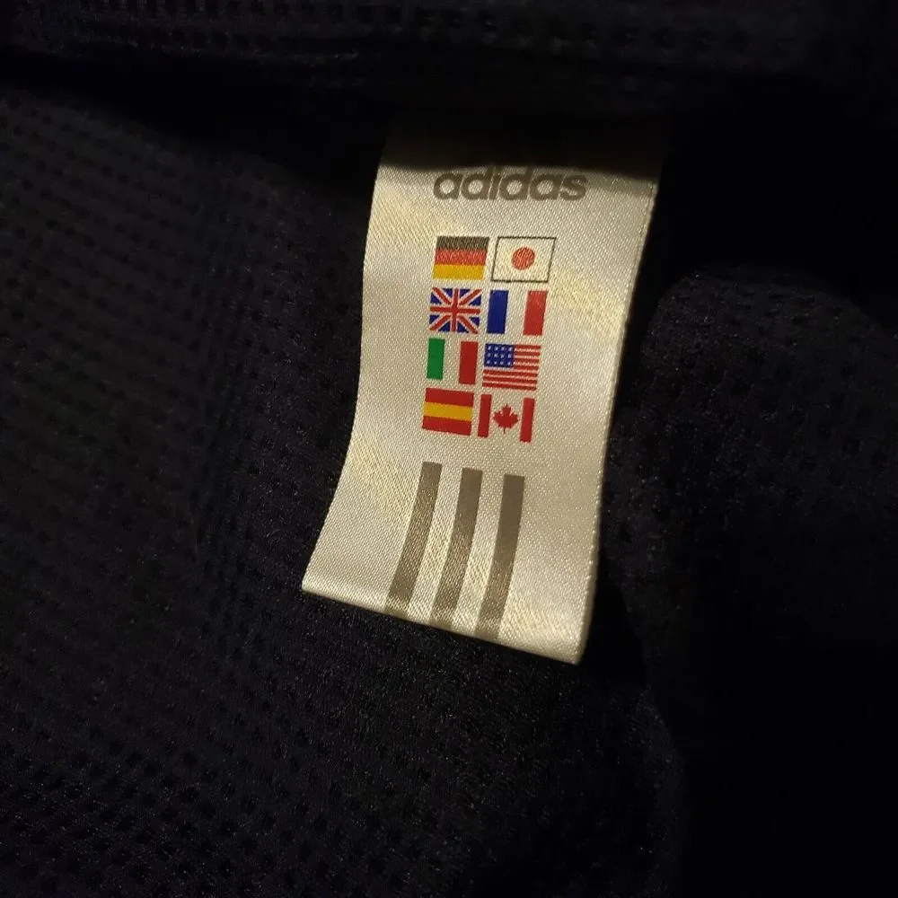 Men's Size XL‎ 2007 Adidas Blue Three Stripe Track Jacket 